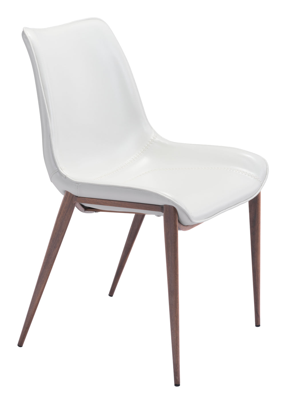 The Magnus Dining Chair (Set of 2) White & Walnut  Era and Style Inspired Home Decor 1