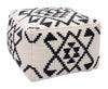 The Lizardo Ottoman Beige & Black  Era and Style Inspired Home Decor 1