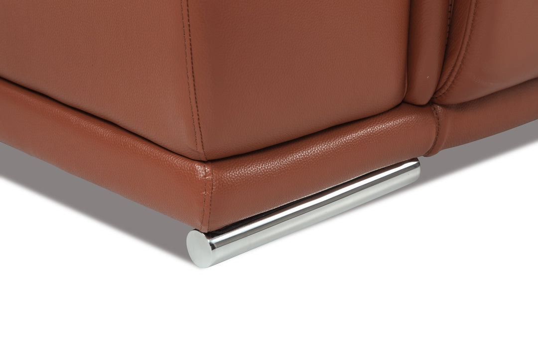 Genuine Italian Leather Power Reclining Sofa