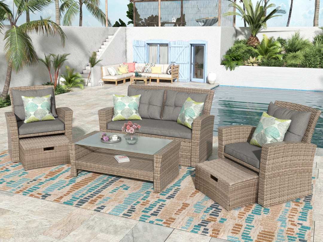 4-Piece Tengbian Outdoor Patio Furniture Set