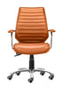 The Enterprise Low Back Office Chair Orange  Era and Style Inspired Home Decor 1