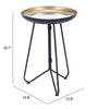 The Foley Accent Table Gold & Black  Era and Style Inspired Home Decor 1