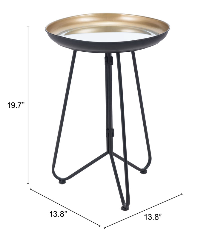 The Foley Accent Table Gold & Black  Era and Style Inspired Home Decor 1