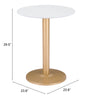 The Alto Bistro Table White & Gold  Era and Style Inspired Home Decor 1