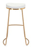 The Bree Barstool (Set of 2) White & Gold  Era and Style Inspired Home Decor 1