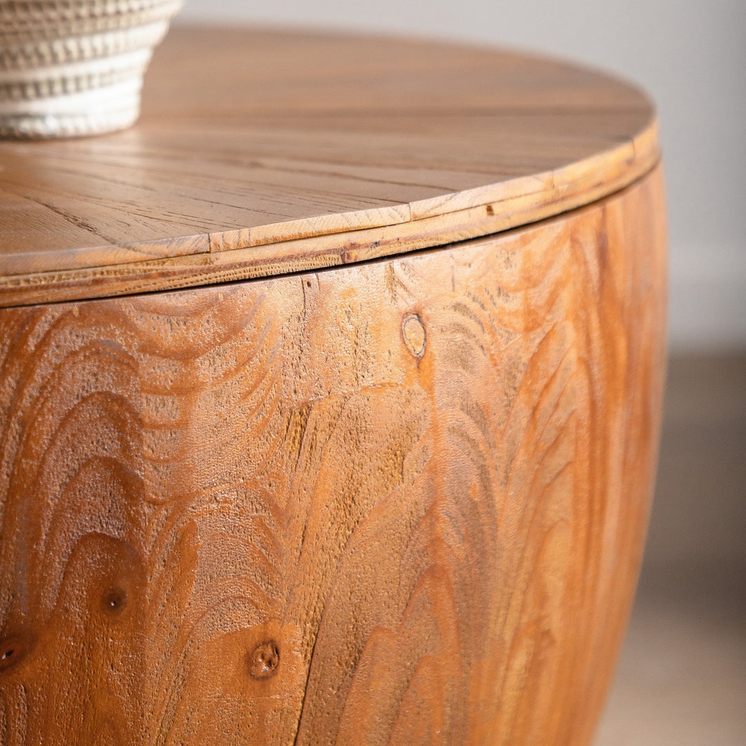 Vintage Style Bucket Shaped Coffee Table