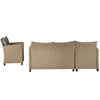 4-Piece Outdoor Beige Rattan Patio Furniture Set