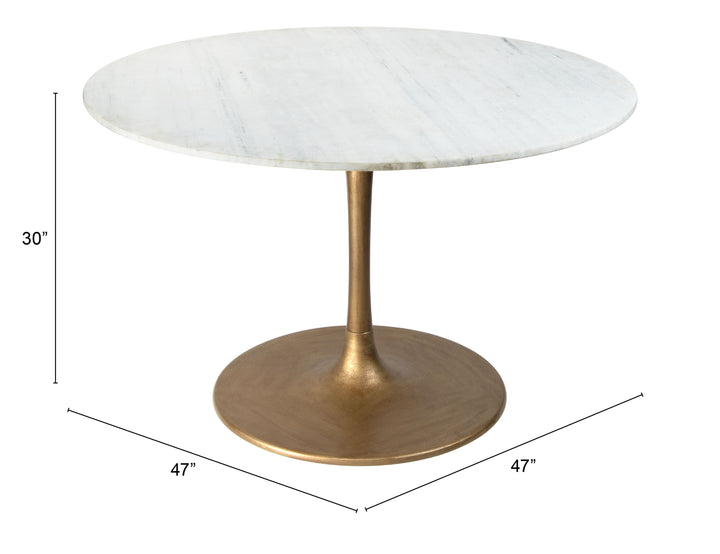 The Ithaca Dining Table White & Gold  Era and Style Inspired Home Decor 1