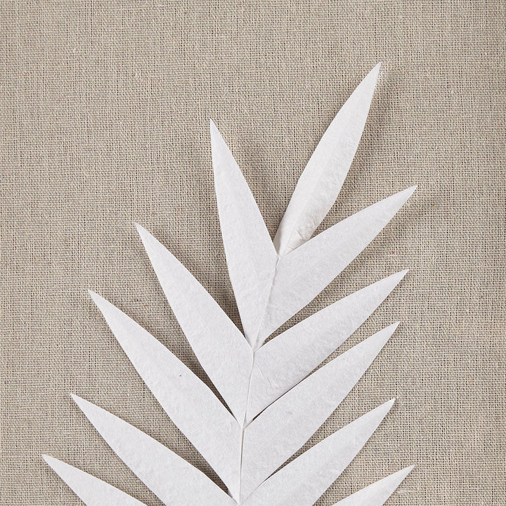 Framed Rice Paper Palm Leaves 3-piece Shadowbox Wall Decor