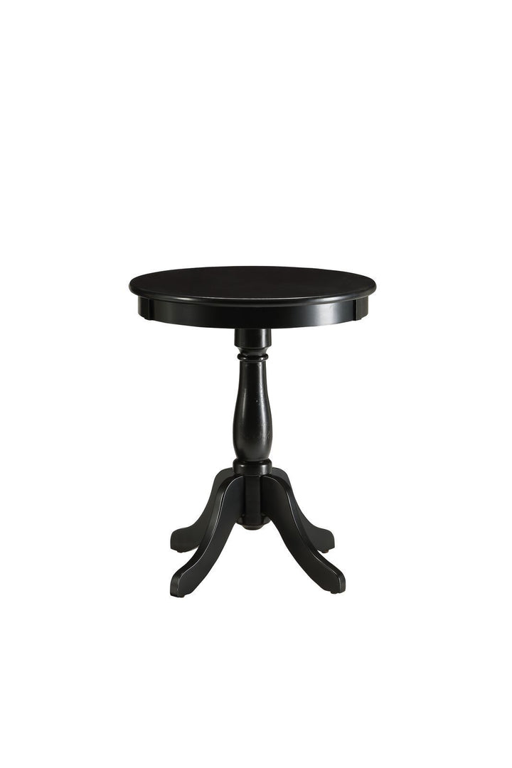 ACME Alger Black Side Table with Traditional Design