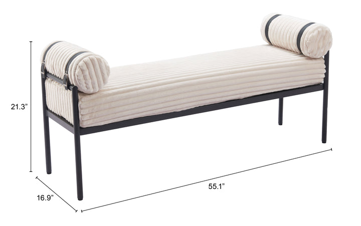 The Barrow Bench Cream  Era and Style Inspired Home Decor 1