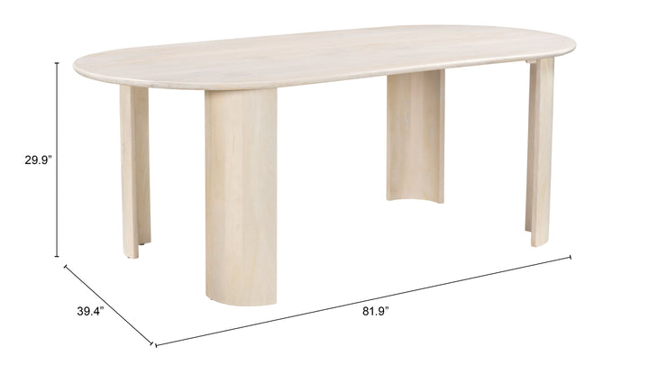 The Risan Dining Table Natural  Era and Style Inspired Home Decor 1