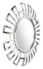 The Calmar Round Mirror Chrome  Era and Style Inspired Home Decor 1