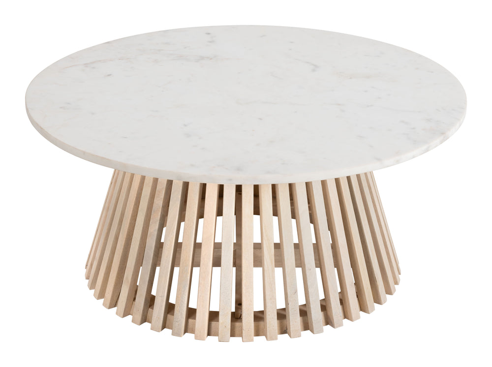 The Mazara Coffee Table White & Natural  Era and Style Inspired Home Decor 1