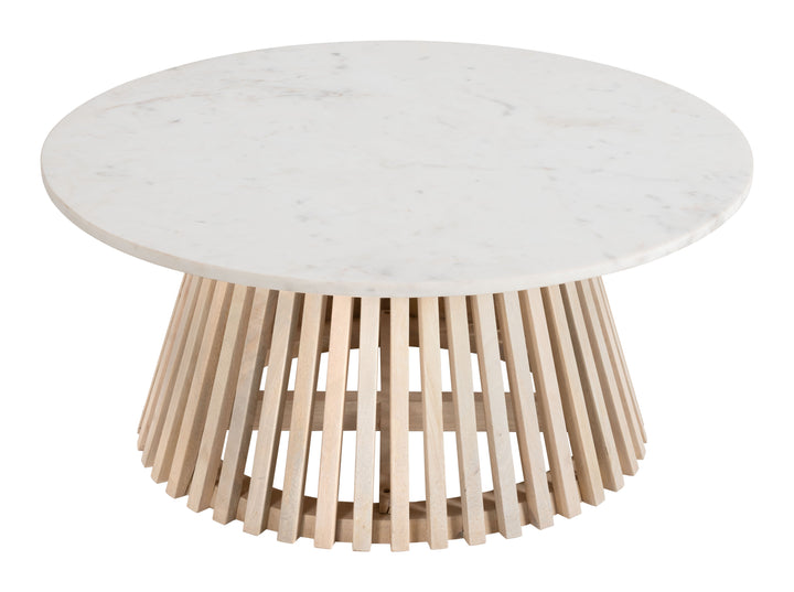 The Mazara Coffee Table White & Natural  Era and Style Inspired Home Decor 1