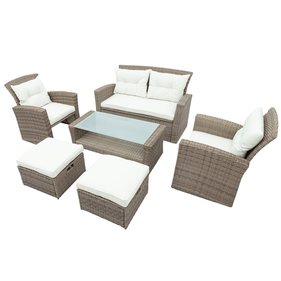 4-Piece Tengbian All Weather Wicker Patio Furniture Set