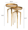 The Como Accent Table Set (2-Piece) Antique Gold  Era and Style Inspired Home Decor 1