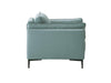 ACME Mesut Chair in Light Blue Top Grain Leather