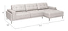 The Bliss RAF Chaise Sectional Beige  Era and Style Inspired Home Decor 1