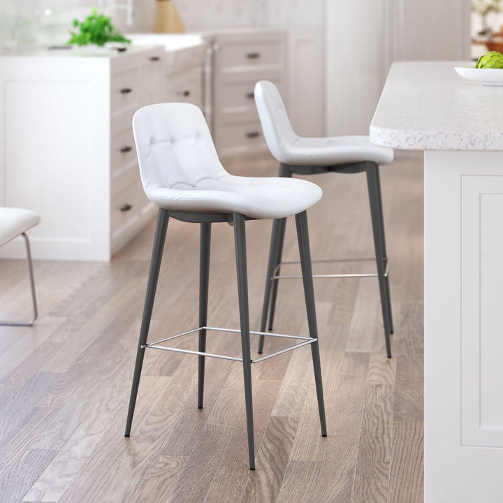 The Tangiers Barstool (Set of 2) White  Era and Style Inspired Home Decor 1