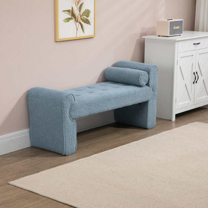 Loop Gauze Modern Ottoman Bench