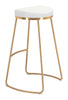 The Bree Barstool (Set of 2) White & Gold  Era and Style Inspired Home Decor 1