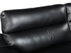 Genuine Leather Black Loveseat