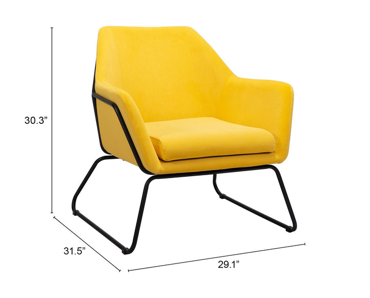 The Jose Accent Chair Yellow  Era and Style Inspired Home Decor 1