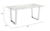 The Atlas Dining Table White & Silver  Era and Style Inspired Home Decor 1