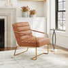 The Dallas Accent Chair Vintage Brown  Era and Style Inspired Home Decor 1