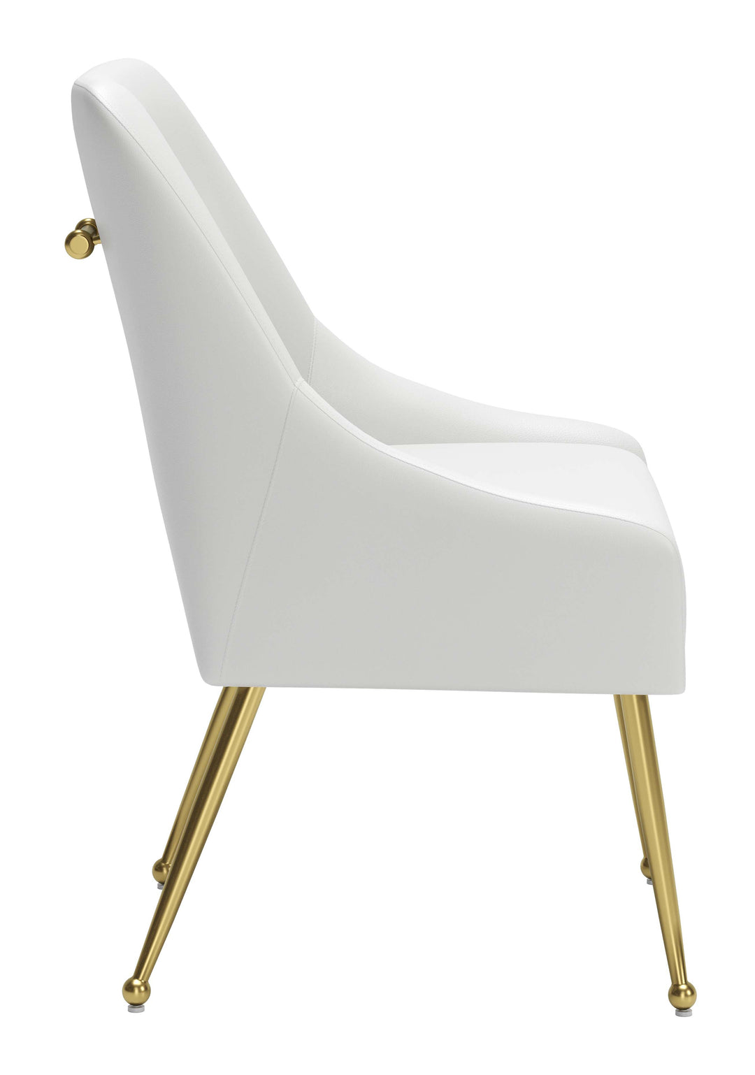 The Maxine Dining Chair White & Gold  Era and Style Inspired Home Decor 1