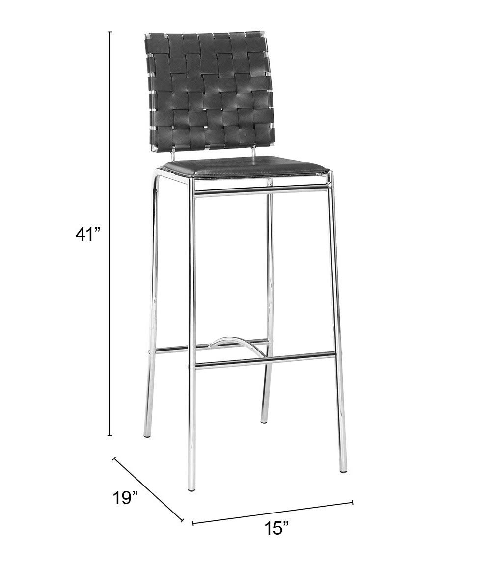 The Criss Cross Barstool (Set of 2) Black  Era and Style Inspired Home Decor 1