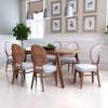 The Regents Dining Chair (Set of 2) Walnut & Light Gray  Era and Style Inspired Home Decor 1