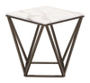 The Tintern End Table White & Antique Bronze  Era and Style Inspired Home Decor 1