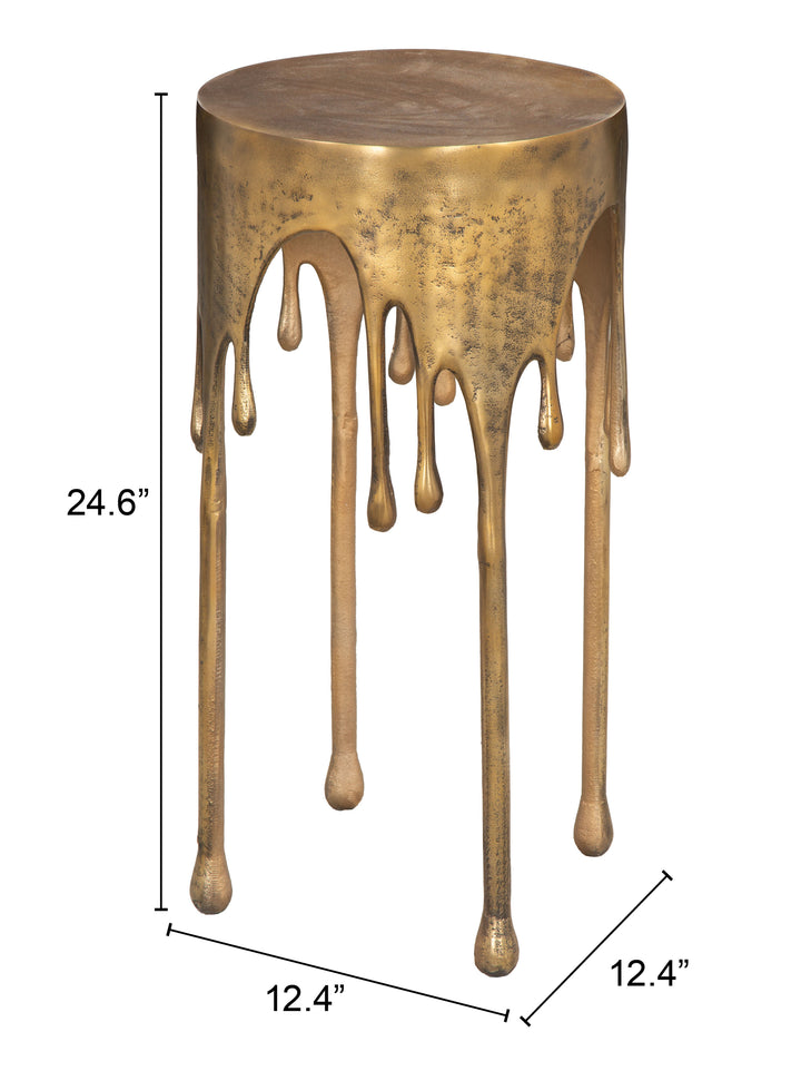 The Drip Accent Table Antique Brass  Era and Style Inspired Home Decor 1