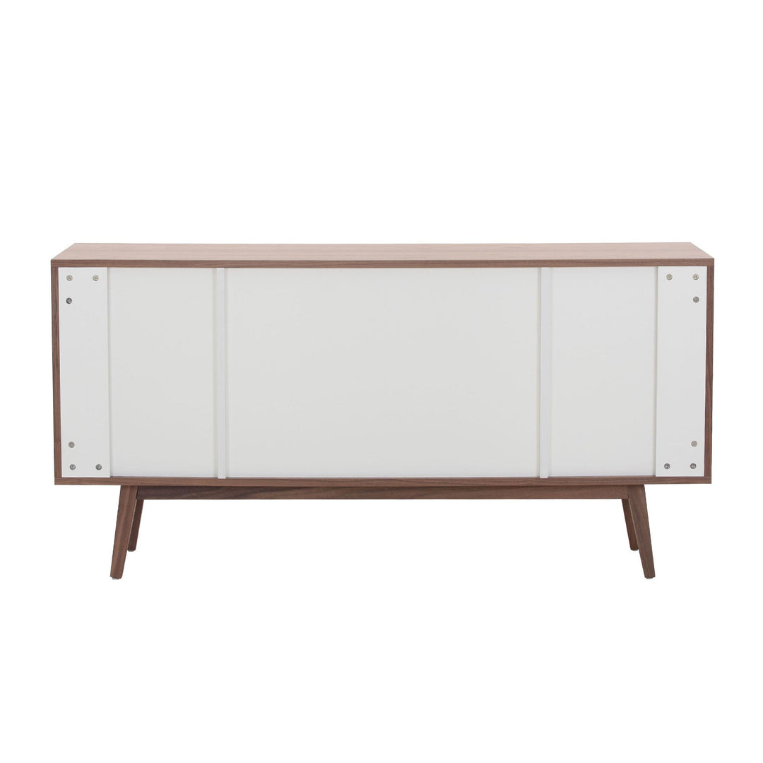 Walnut Modern Sideboard Buffet Cabinet