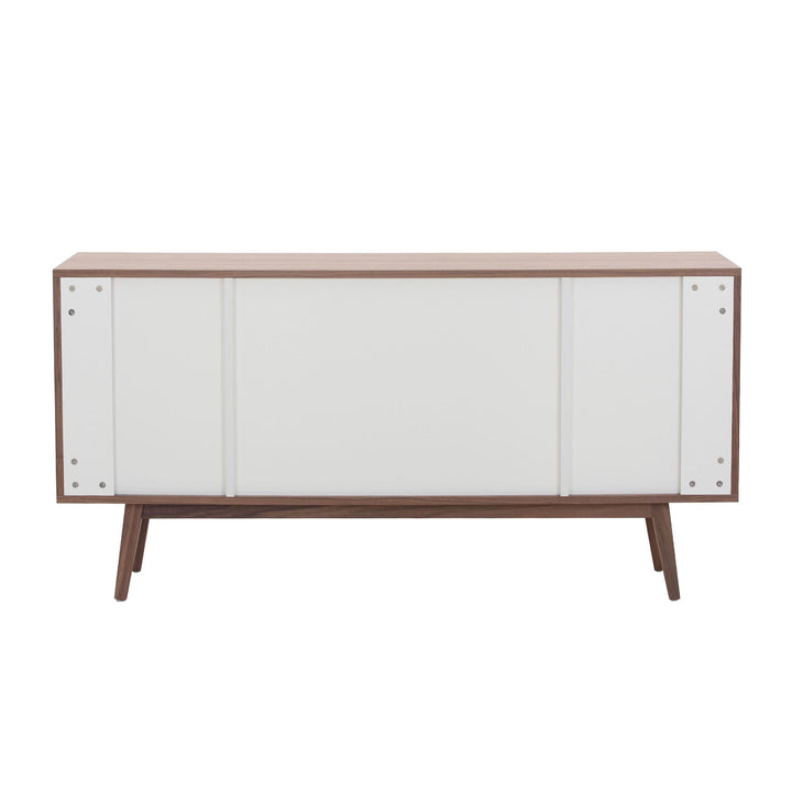 Walnut Modern Sideboard Buffet Cabinet