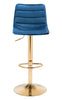 The Prima Barstool Dark Blue & Gold