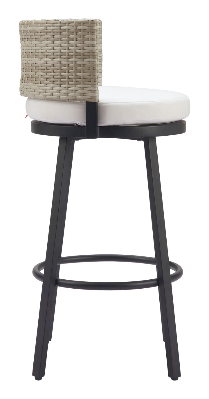 The Midnight Wave Barstool White  Era and Style Inspired Home Decor 1