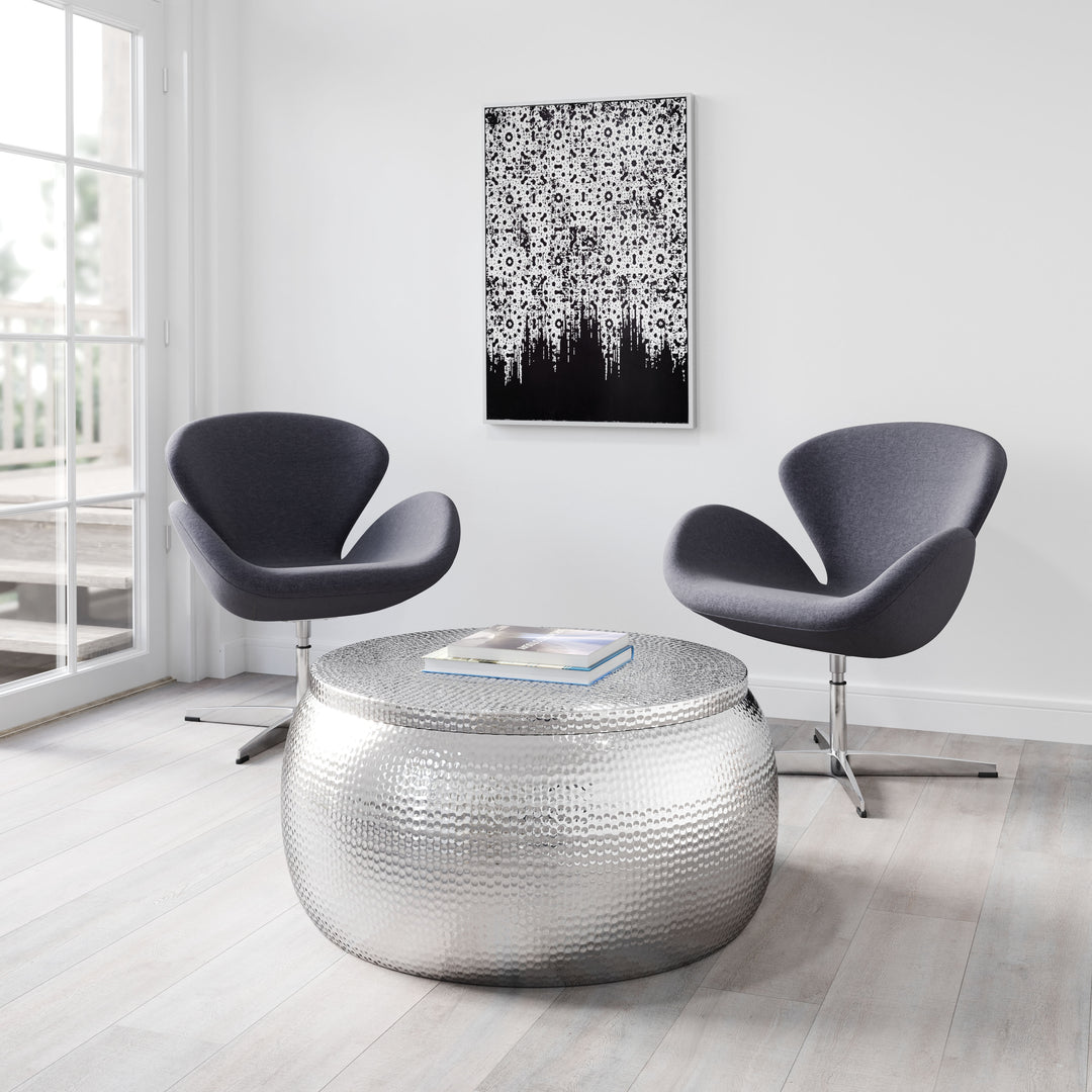 The Solo Coffee Table Silver  Era and Style Inspired Home Decor 1