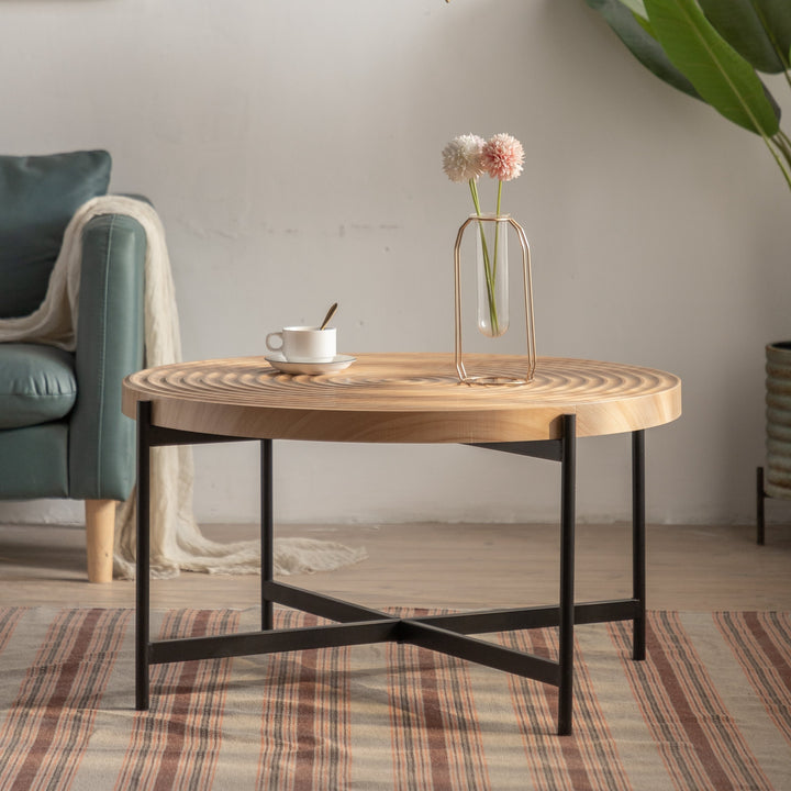 Modern Thread Design Round Coffee Table