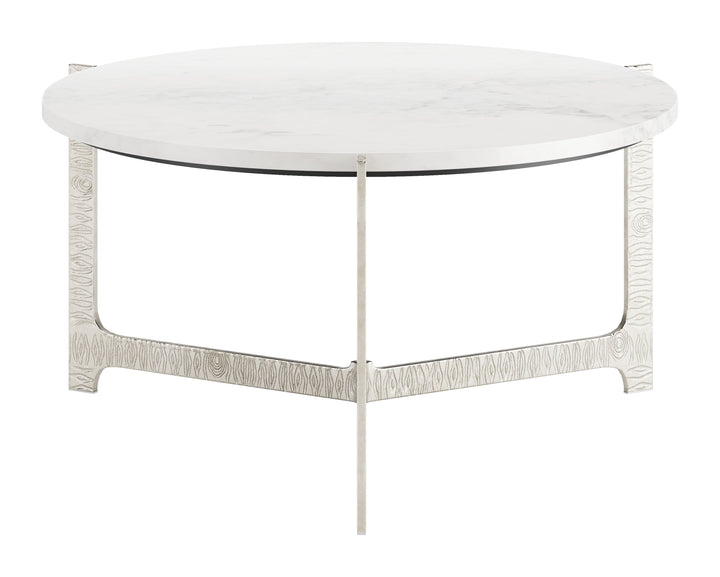 The Barmas Coffee Table White & Silver  Era and Style Inspired Home Decor 1