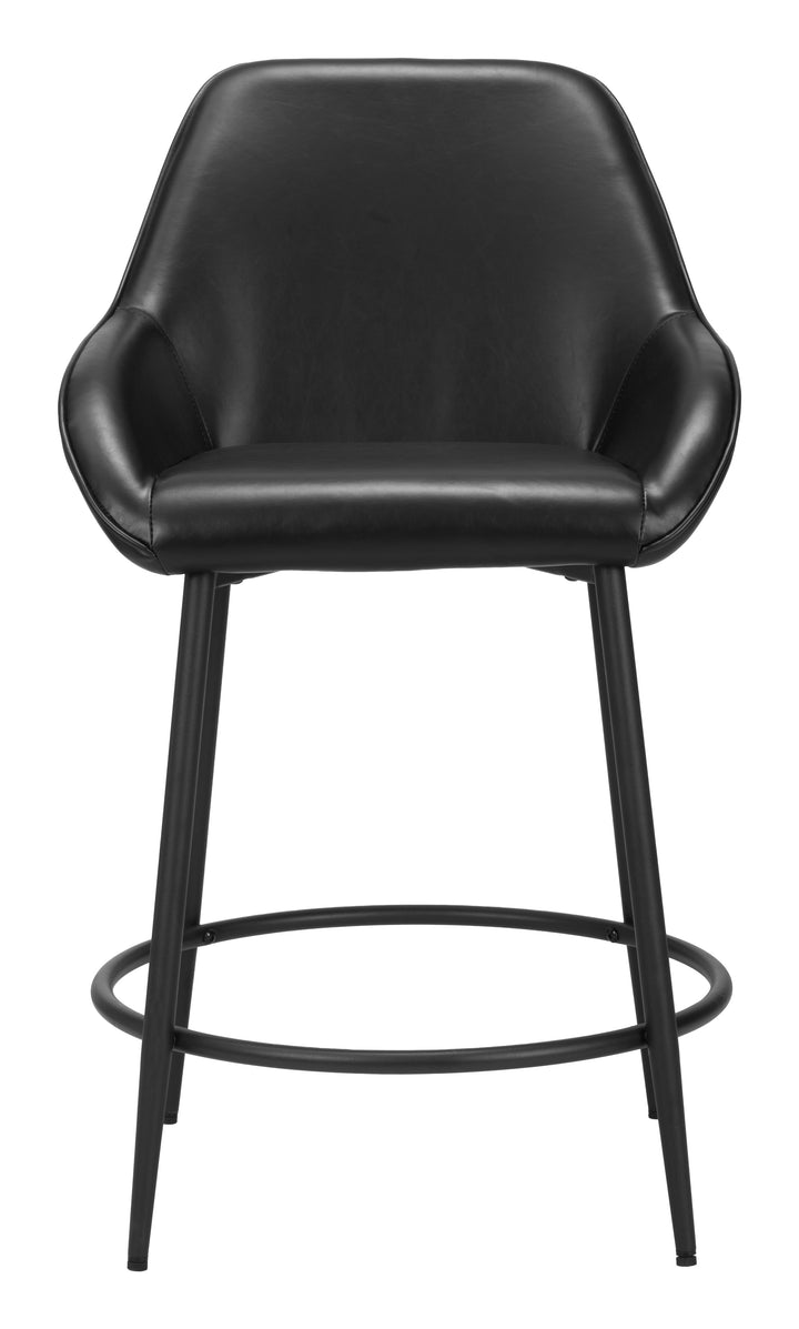 The Vila Counter Stool (Set of 2) Black  Era and Style Inspired Home Decor 1