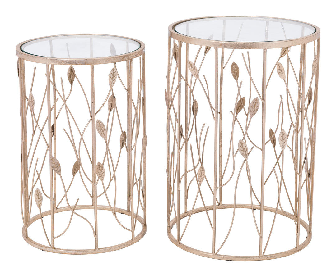 The Sage Side Table Set (2-Piece) Gold  Era and Style Inspired Home Decor 1