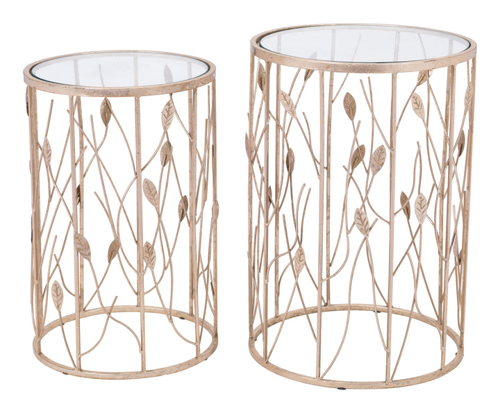 The Sage Side Table Set (2-Piece) Gold  Era and Style Inspired Home Decor 1