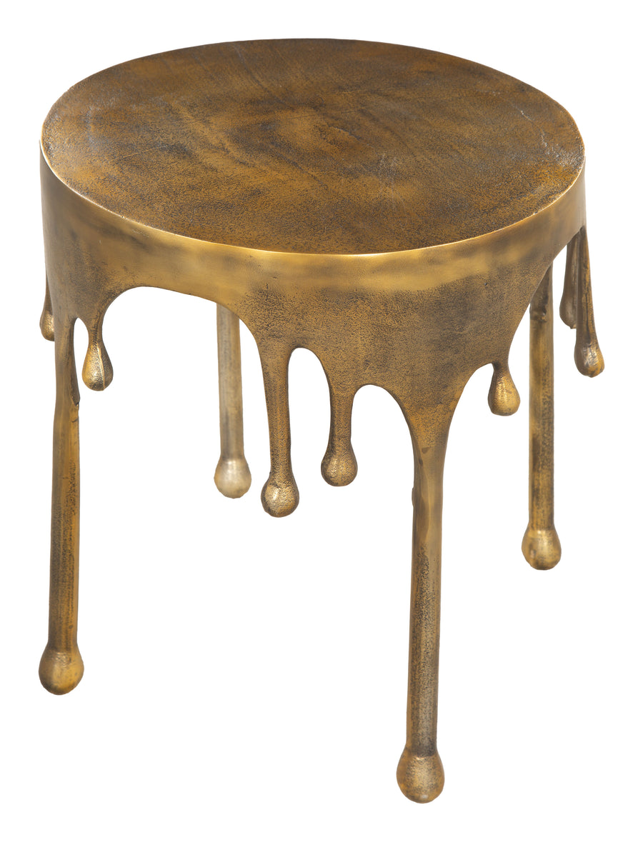 The Drip Side Table Antique Brass  Era and Style Inspired Home Decor 1