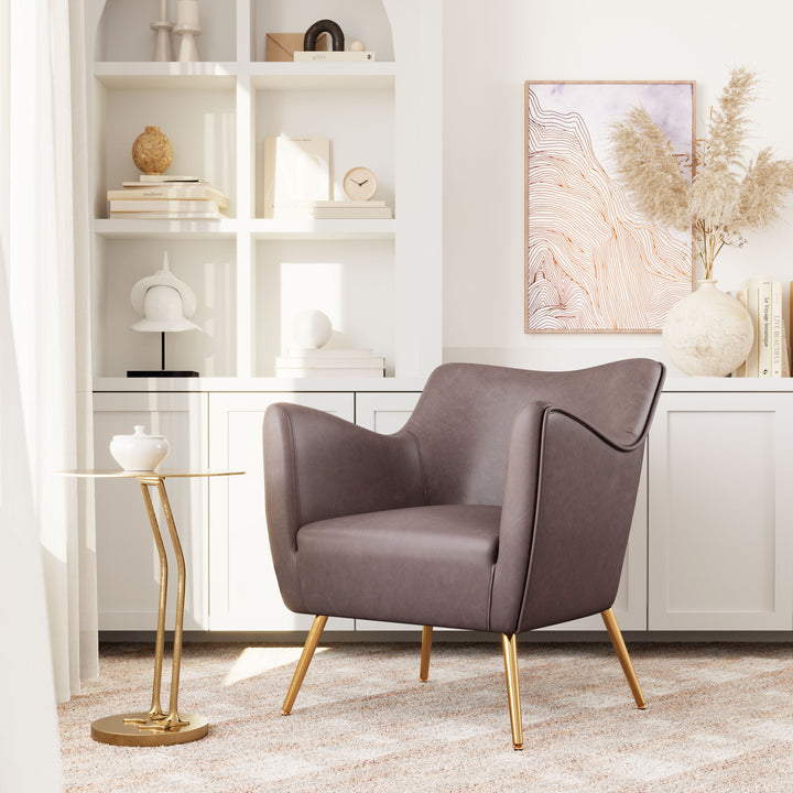 The Zoco Accent Chair Espresso  Era and Style Inspired Home Decor 1