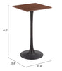 The Valleta Bar Table Brown  Era and Style Inspired Home Decor 1