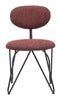 The Novi Dining Chair (Set of 2) Maroon Brown  Era and Style Inspired Home Decor 1