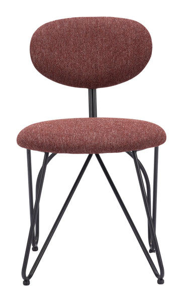 The Novi Dining Chair (Set of 2) Maroon Brown  Era and Style Inspired Home Decor 1